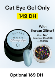 🧊 Vernis Gel Cat Eye – Bleu Glacé