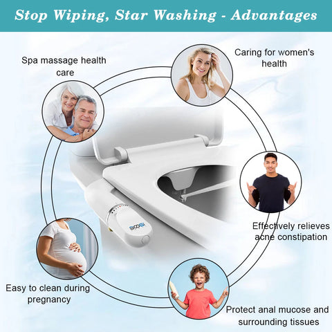 Bidet Ultra-Fin à Double Buses – Confort & Hygiène au Quotidien !